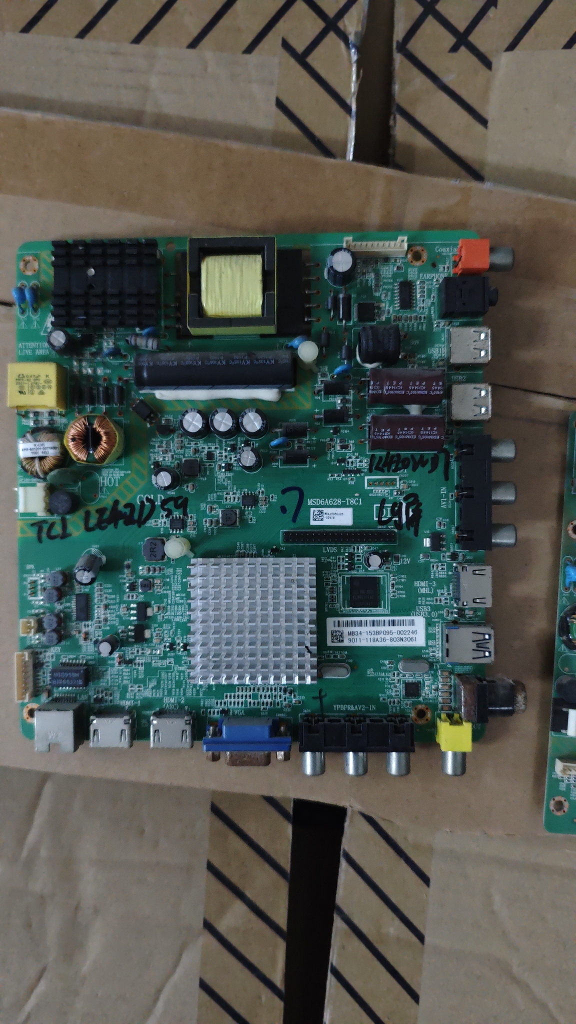 原装TCL LE42 LE43D31 42D59EDS主板MSD6A628-T8C1配LG屏可选