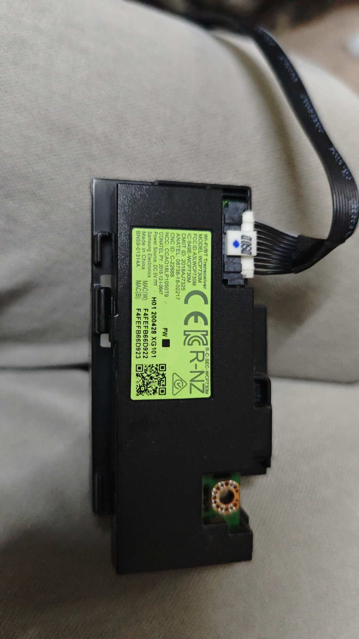 三星QA55Q60RAJ QA65/75Q60RAJXXZ无线网卡BN59-01314A WCP730M