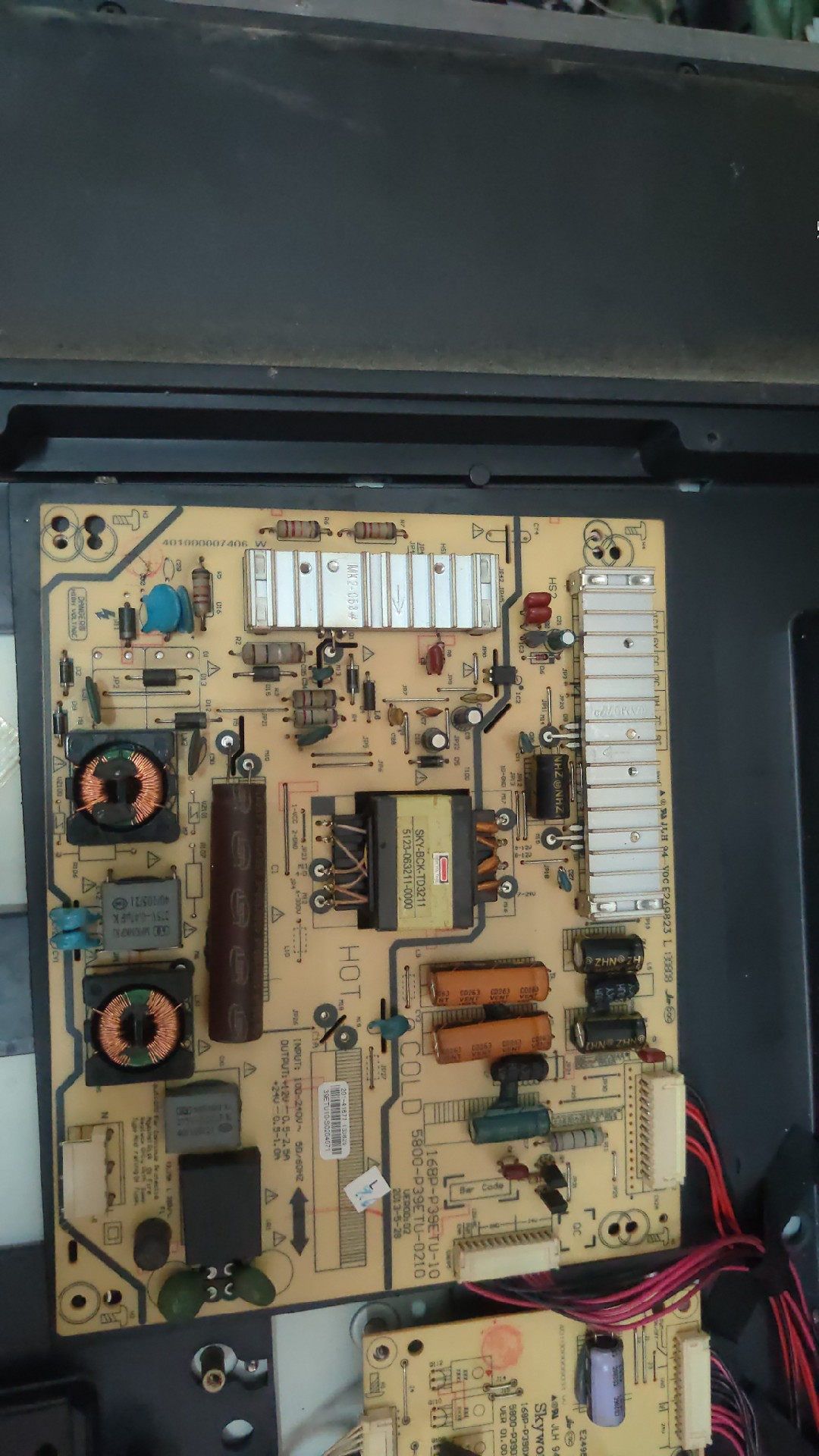 创维39E5CHR E320W电源板5800-P39ETU-0210 168P-P39ETU-10测好