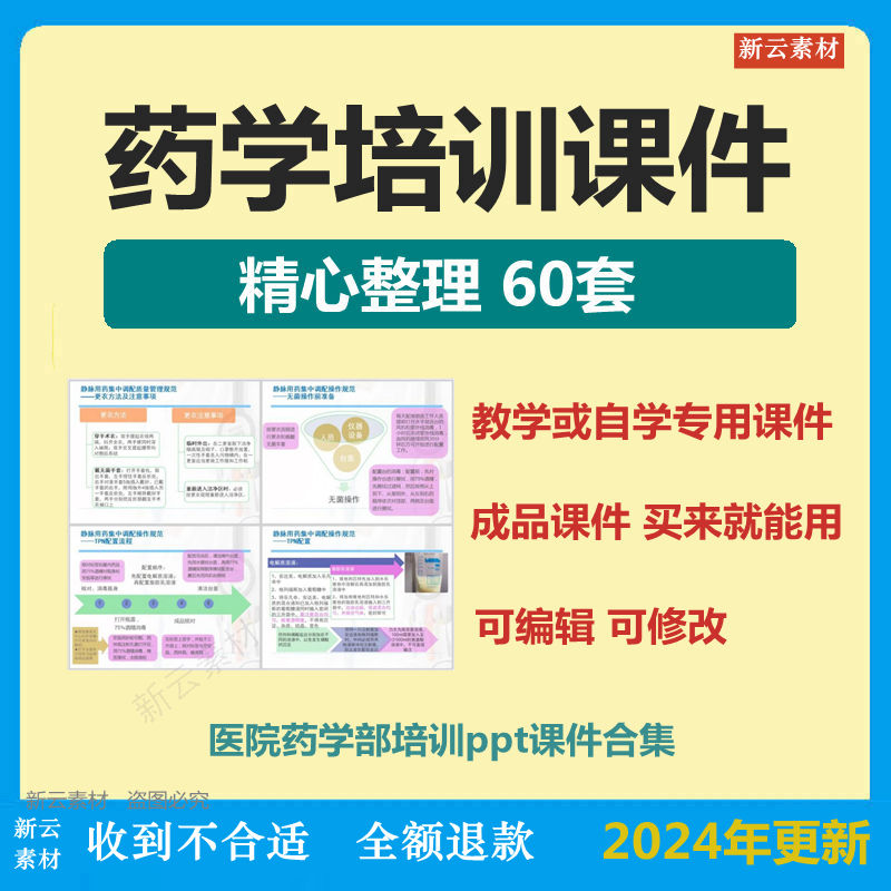 医院药剂科药学部业务学习合理应用药物药物咨询培训ppt课件模板 商务/设计服务 设计素材/源文件 原图主图