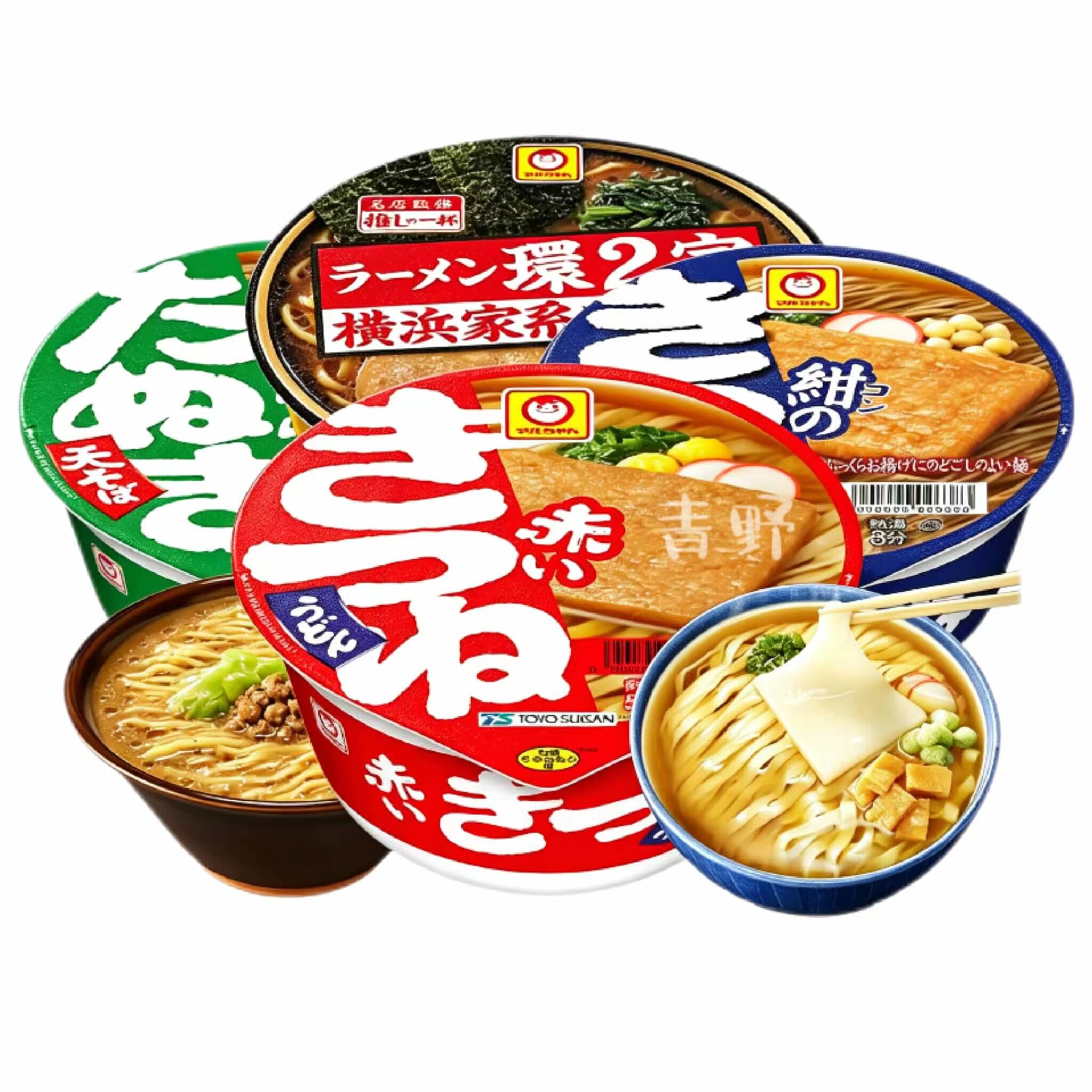 日本直邮东洋水产乌冬面荞麦面油豆腐天妇罗高汤速食拉面碗面夜宵