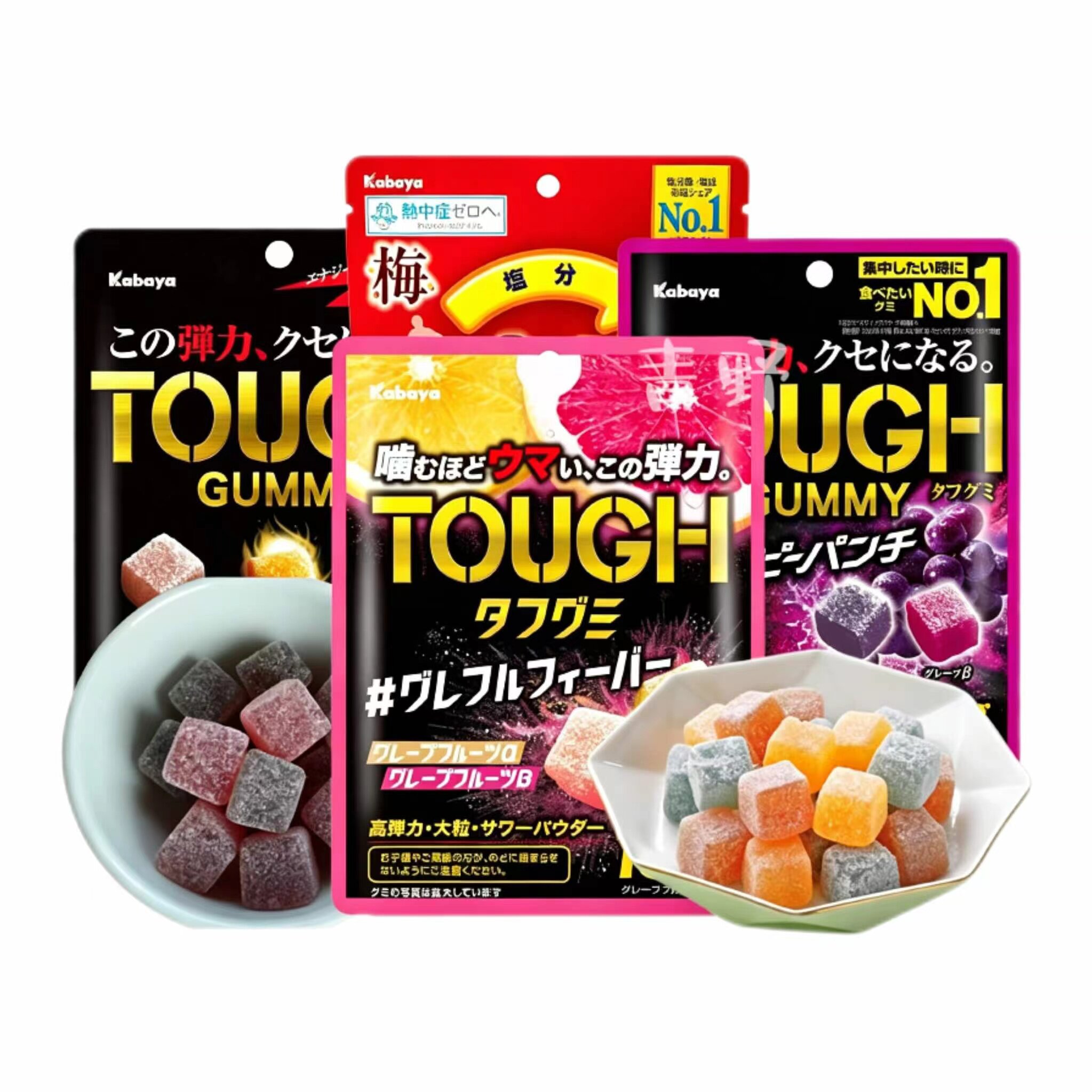日本直邮卡巴也汽水软糖苹果青提葡萄味酸甜高弹橡皮糖果汁糖零食