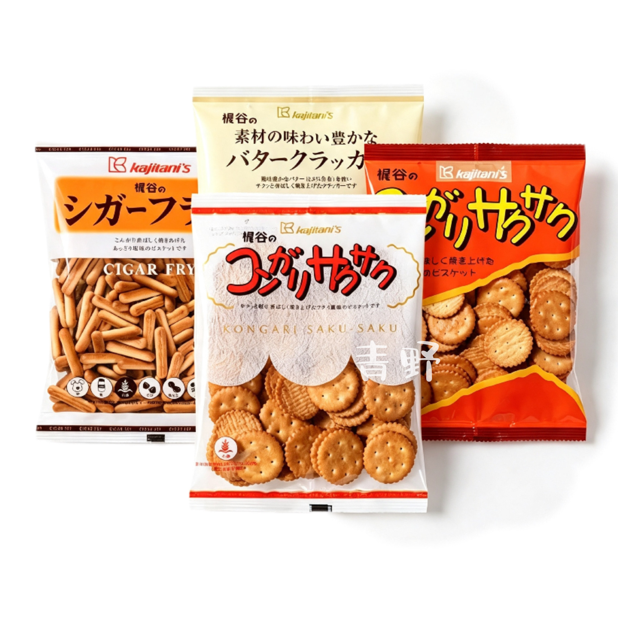 日本直邮日式小圆饼手指饼干袋装黄油淡盐味香脆休闲进口解馋零食