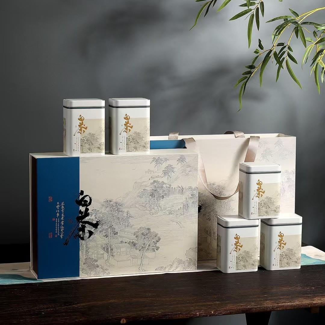 250克5罐半斤白茶黄金芽珍珠棉空包装盒礼品盒礼盒茶盒厂家直购