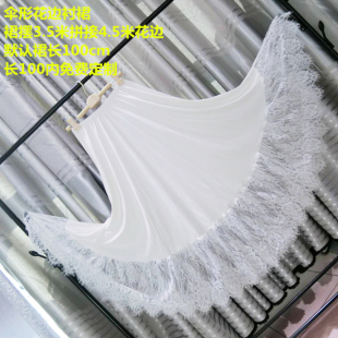 汉服内搭衬裙加长3米摆蕾丝花边打底裙防透防走光内搭半身裙定制