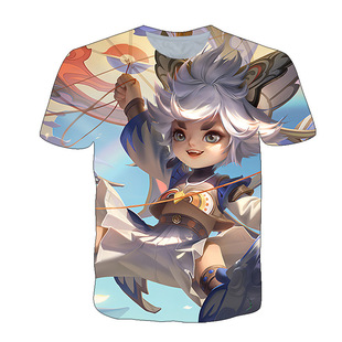 王者荣耀飞鸢探春李元芳衣服男女装短袖t恤春夏学生青少年cos上衣