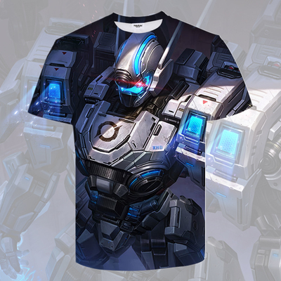 王者荣耀夏侯惇无限飓风号游戏衣服男女短袖t恤学生青少年cos上衣