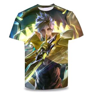 王者荣耀澜赏金猎人游戏衣服男女装短袖t恤春夏学生青少年cos上衣