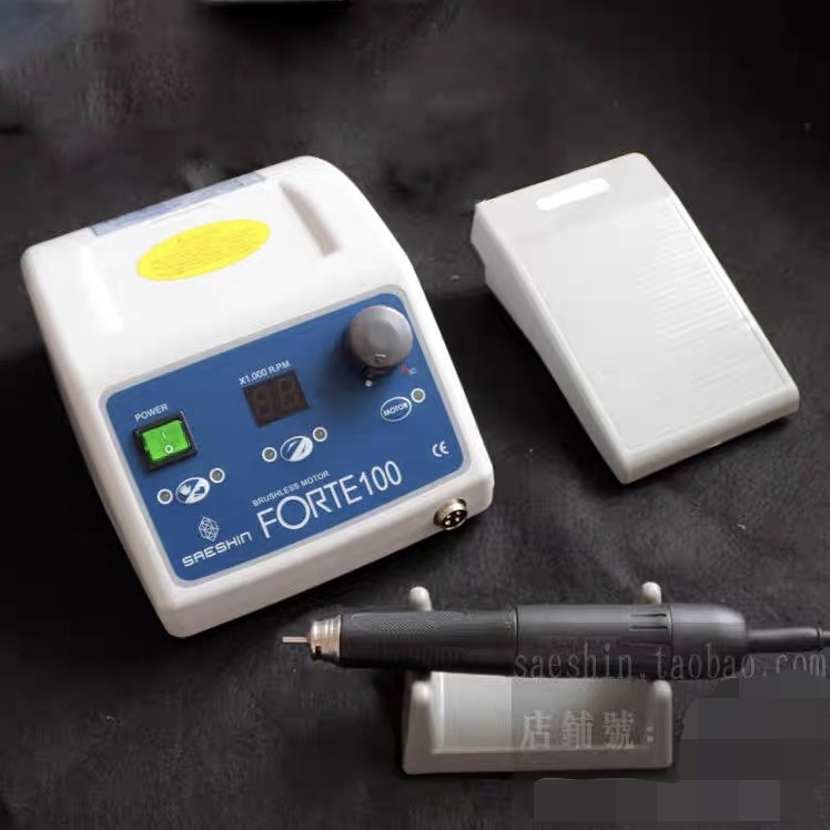 原装进口韩国世新FORTE100无碳刷台式技工雕刻机打磨机电动雕刻机