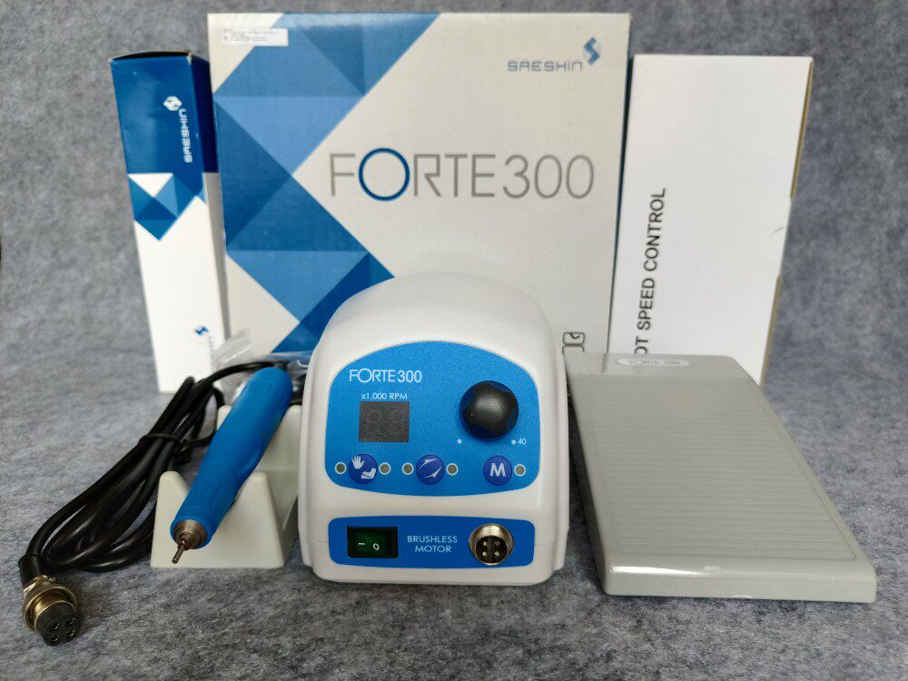 原装进口韩国世新FORTE300无碳刷台式技工雕刻机打磨机电动雕刻机