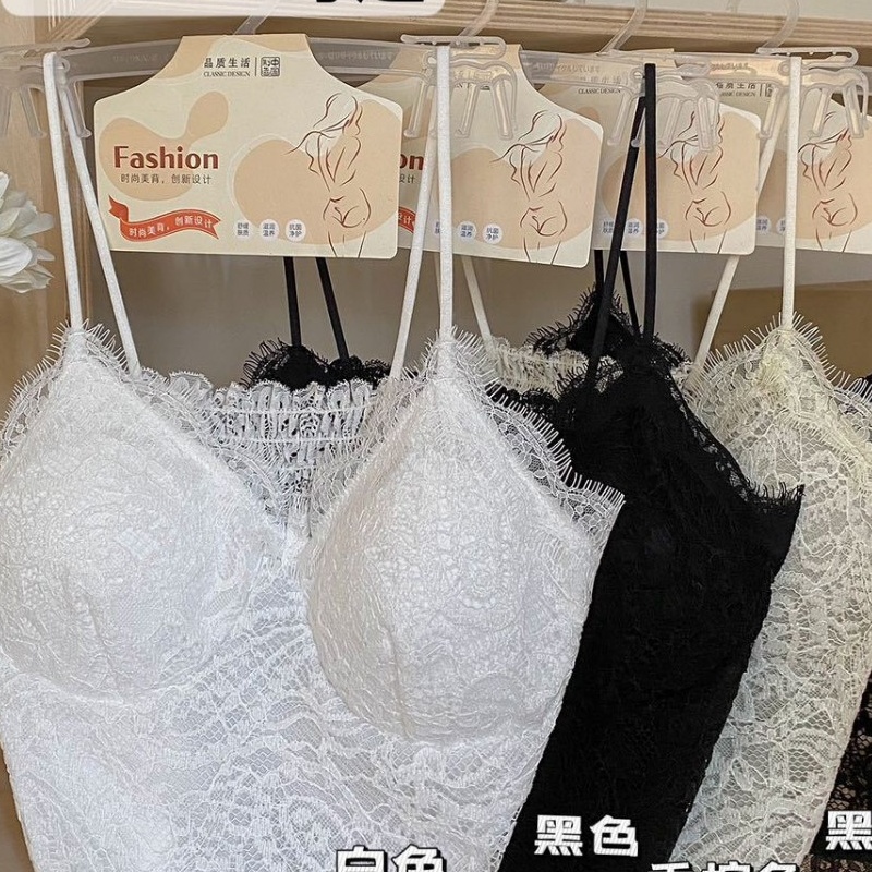 2025#爆款推荐 法式轻奢蕾丝美背文胸一体式内衣吊带高级感小