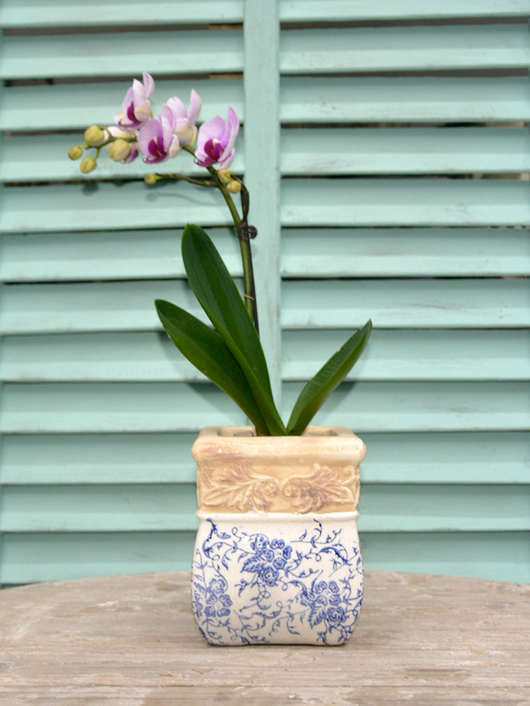 欧式花盆粗陶做旧透气阳台