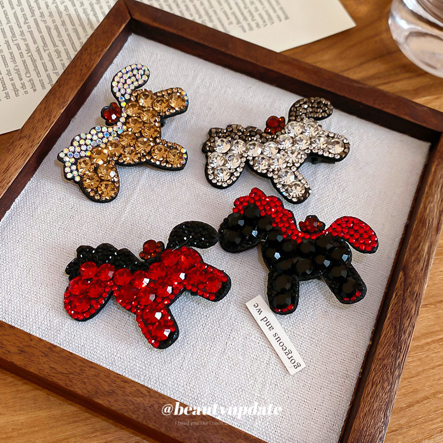 卡通小众红色水钻小马发夹女新款百搭新年儿童头饰碎发刘海侧边夹,饰品/流行首饰/时尚饰品新,民族风发饰,淘宝优惠券,粉丝福利购,淘宝优惠卷