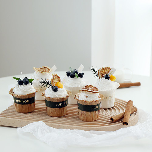 仿真纸杯蛋糕模型橱窗装饰