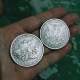 国外copy摩根银币仿古银元 38mm铁芯金属工艺品