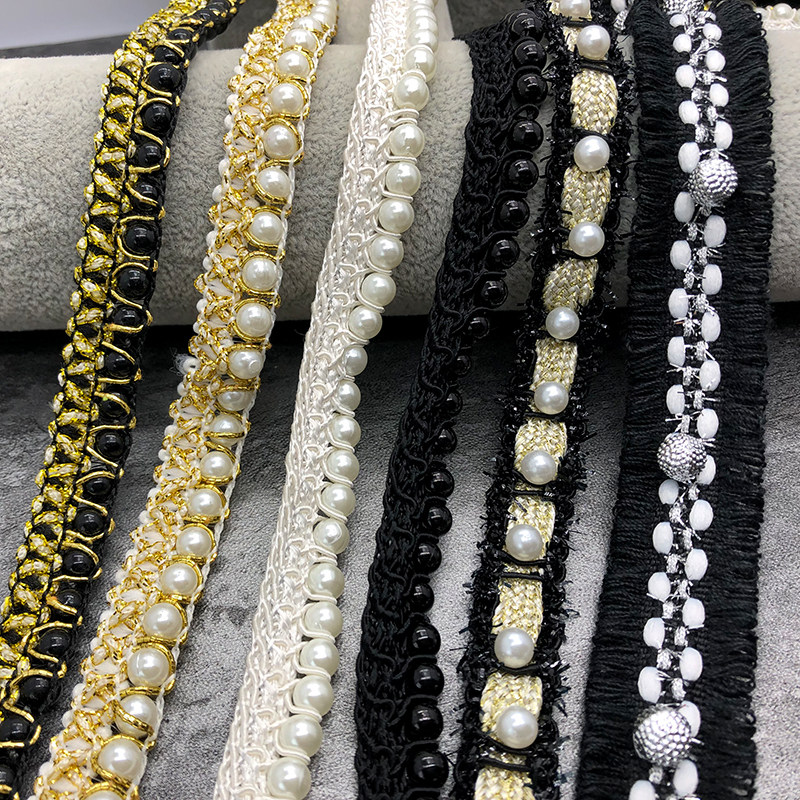 手工DIY手捧花钉珠花边辅料珍珠领子布料服装饰品衣服裙边装饰,纺织面料/辅料/配套,服装花边,淘宝优惠券,粉丝福利购,淘宝优惠卷