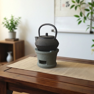 天然青石雕刻炭炉茶炉适合功夫茶道茶桌禅房玄关使用家居装饰摆件