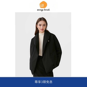 轻奢高级气质保暖短款 forest精纺羽绒服禾系女装 外套 orange