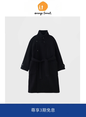 it :orange forest老钱风轻奢男女毛大衣廓形呢大衣秋冬保暖外套
