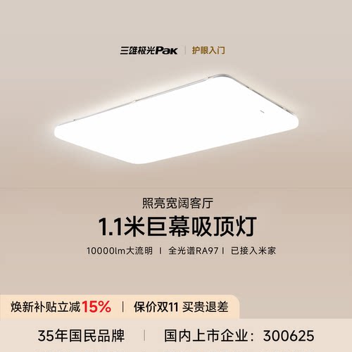 三雄极光现代简约全光谱护眼灯
