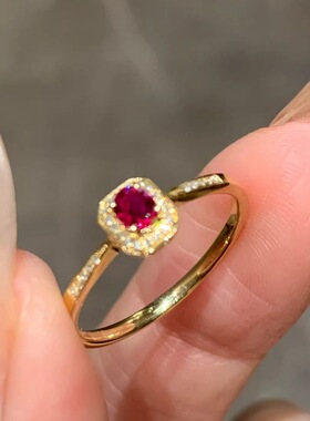 vintage开口不撞款古典红宝石