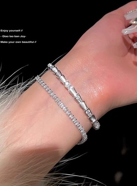 灵蛇形蛇骨手镯闪钻质感手链配饰