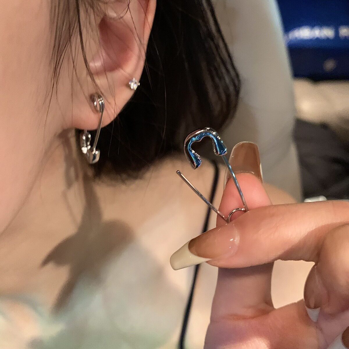 别针耳钉女小众时尚不撞款女配饰图片