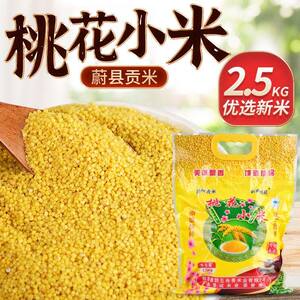 蔚县小米黄小米粥香糯粘稠桃花小黄米新米五谷杂粮米脂油蔚州贡米