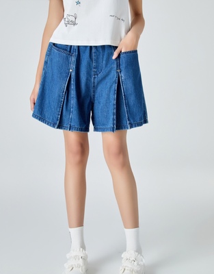 女童牛仔短裤夏季2025新款超好看中大童五分裤子薄款儿童中裤夏装