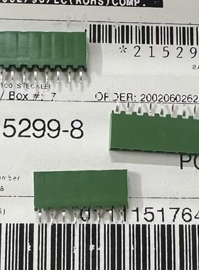 原装TE 泰科 215299-8 立式直插8P矩形连接器 针座