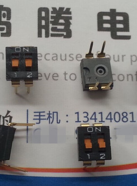 日本原装OMRON 直插2位集成式拨码开关A6T-2104 2.5间距 高质量