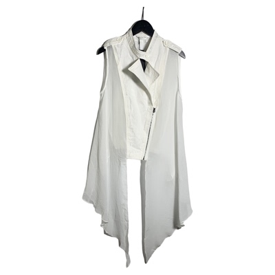 女士优雅不规则无袖背心防晒服1644