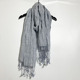 圣迪家女士休闲流苏亚麻围巾披肩全亚麻3775