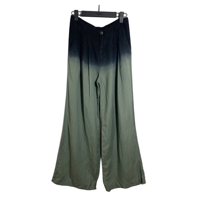 圣迪家女士休闲渐变直筒阔腿裤0870