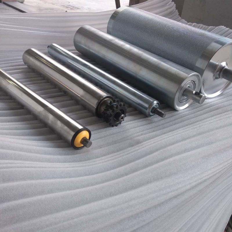 定做输送机动力滚筒流水线无不锈钢201304镀锌托辊厂家直销