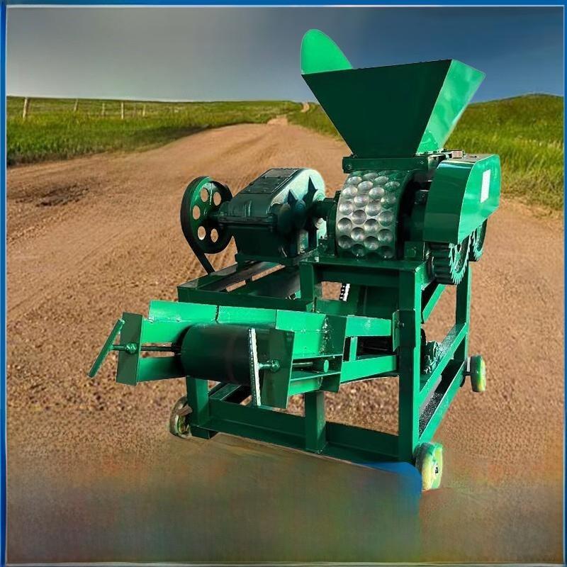 压球机全自动石灰粉煤粉高压成型机辊制球机牛粪铁粉蓝碳粉挤压对