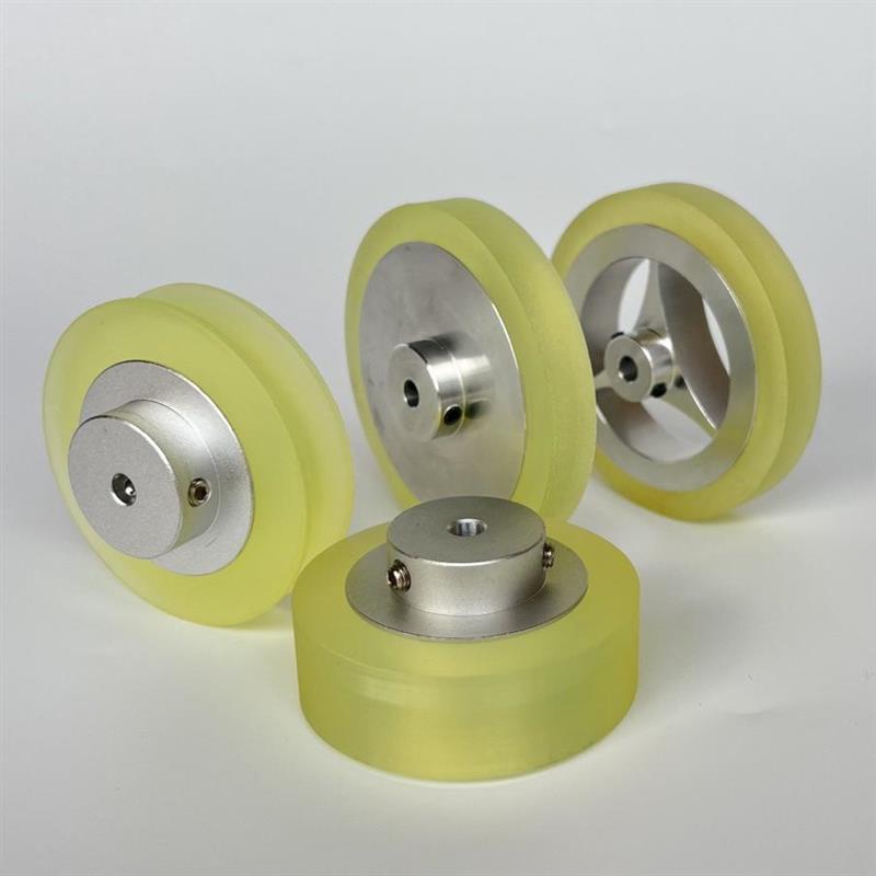 聚氨酯包胶轮编码器计米发球轮同步轮驱动传动力轮测长磨擦机