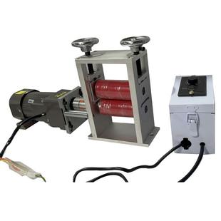 小型手摇机滚压机加热辊压机片包合雕花印花滚压机发热对锂电池发