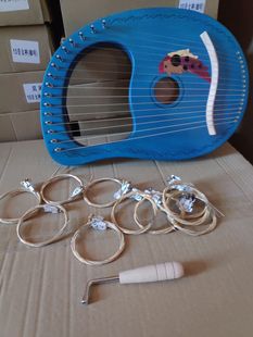 竖琴配件莱雅琴弦里拉琴lyre琴里尔琴10音16音扳手套弦SQ