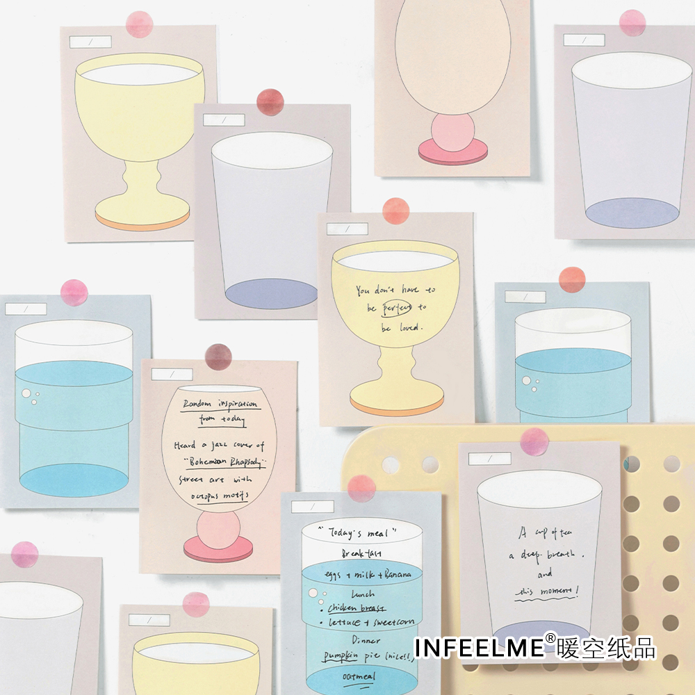 便签分装|infeel.me人生不器系列ins风简约韩系可撕便签手帐素材