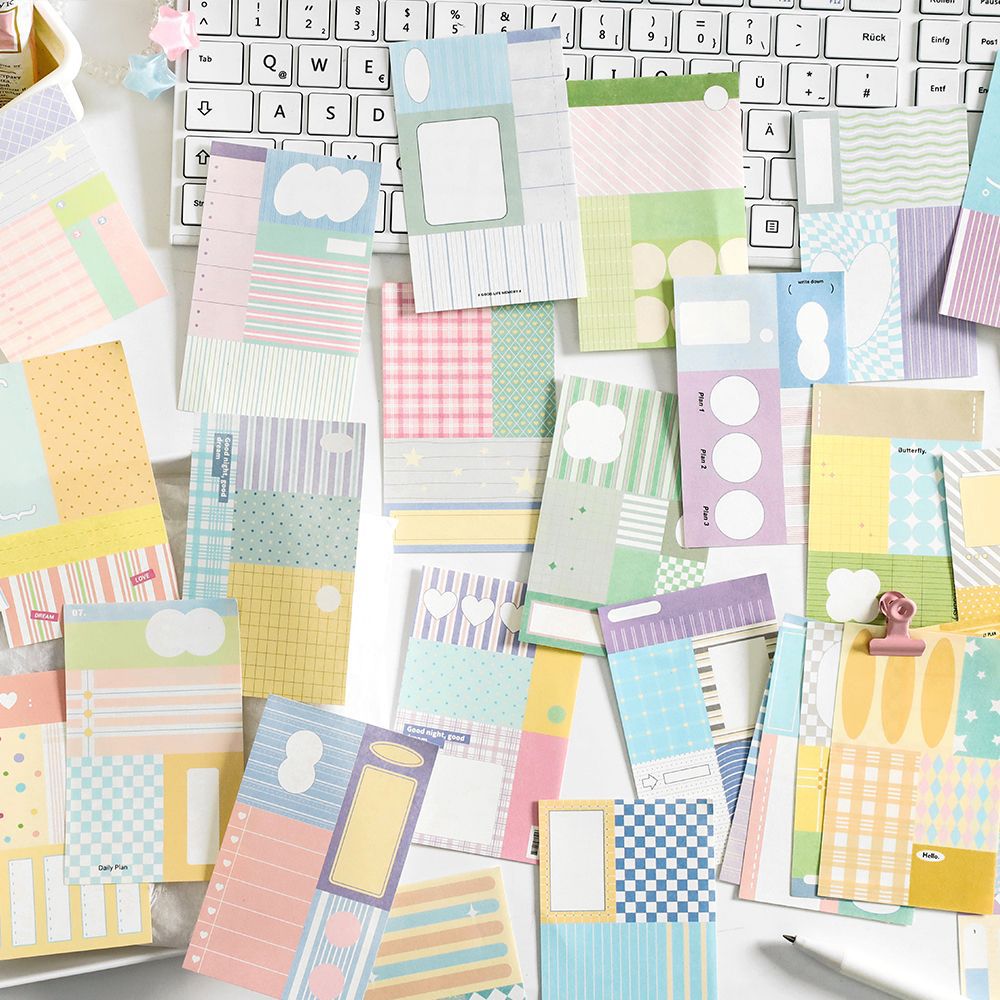 创意可撕ins风手账素材分装