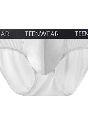 TEENWEAR 超薄粘纤篮球跑步运动Nakedges系列大囊袋低腰三角内裤