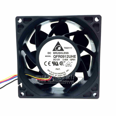 原装全新台达 QFR0912UHE 9038 9cm 12V 2.40A 超大风暴力风扇