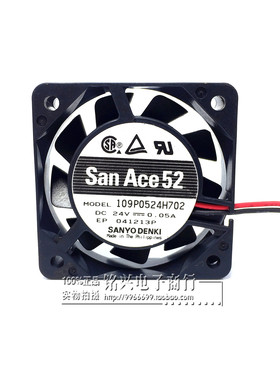 现货日本SANYO三洋109P0524H702 DC24V 0.05A 5015变频器散热风扇