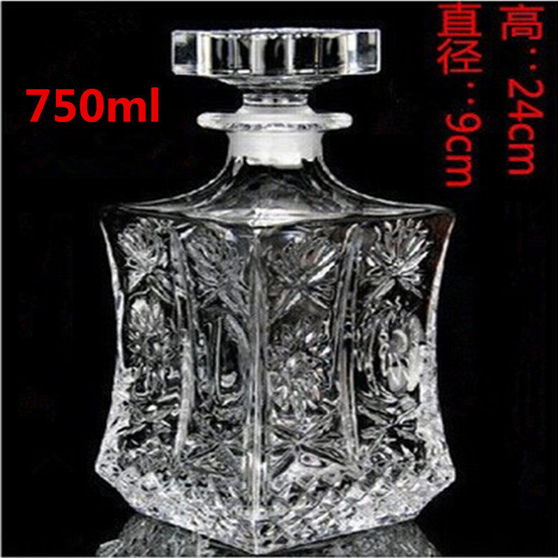 葡萄酒红酒瓶透明酒瓶醒酒器玻璃