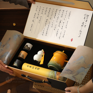 高端新年商务礼盒企业年会定制logo送员工客户感恩高级创意礼品