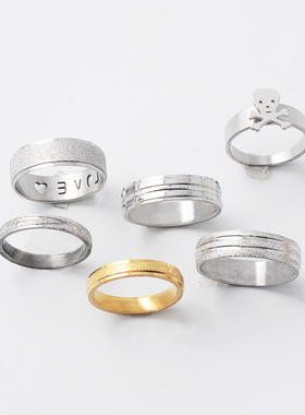 爆款钛钢戒指不掉色小戒指/指环