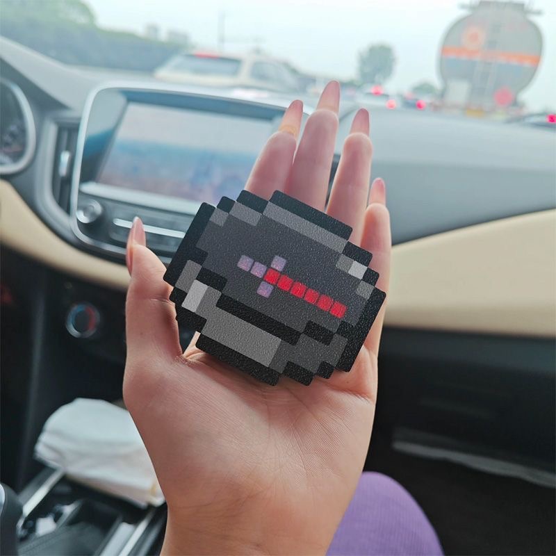 我的世界同款指南针挂件像素风mc游戏周边罗盘可动指方向个性指针