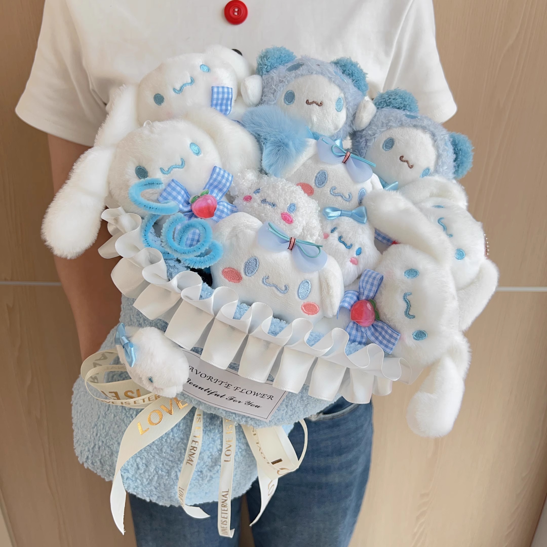 创意玉桂狗玩偶花束公仔女生生日礼物送女友闺蜜儿童实用圣诞节