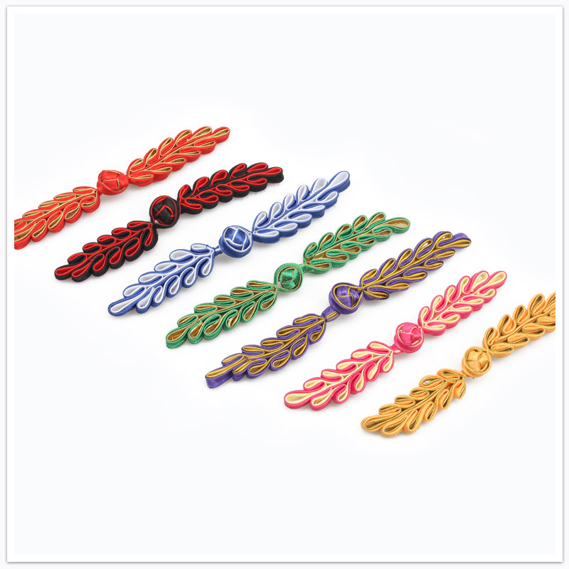 盘扣扣子手工树叶花扣中式diy旗袍纽扣复古大衣唐装窗帘沙发装饰